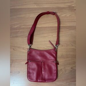 Like new Longchamp red Crossbody Bag